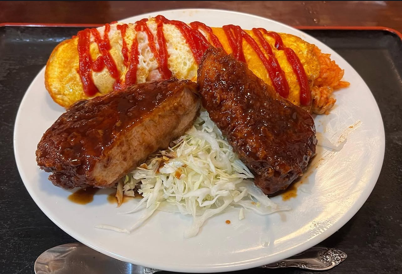 とんかつオムライス